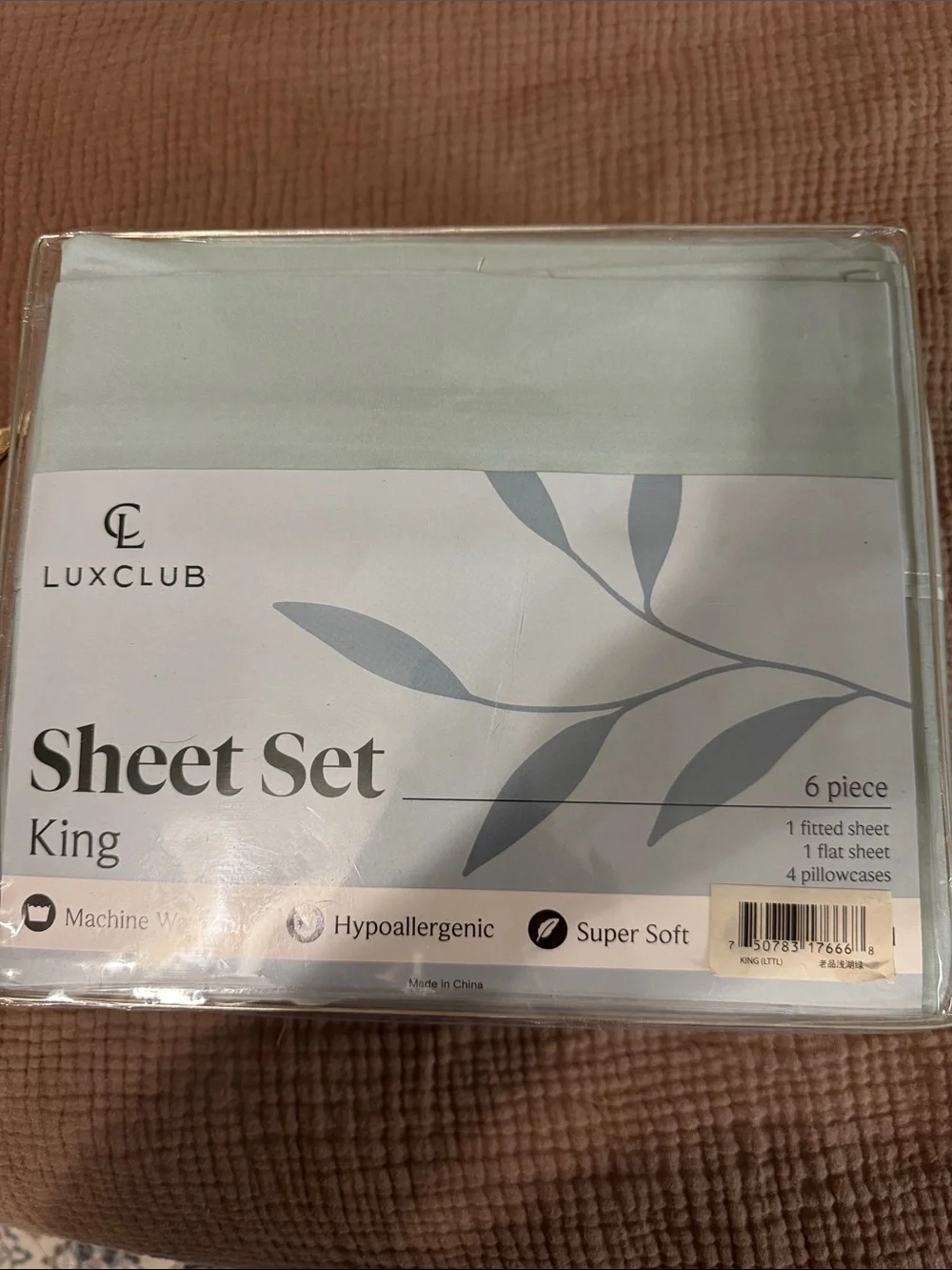 King Sheet Set in Light Sage